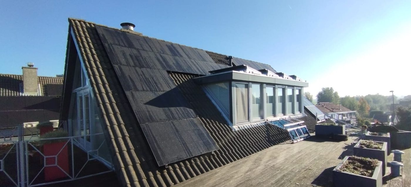 Woning met zonnepanelen, geïnstalleerd door Navito